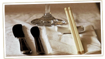 Place settings with chopsticks