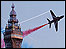 Red Arrows at Blackpool Tower