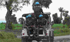 Un patrol near Goma