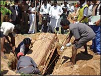 Exhuming bodies