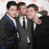 Dermot finds himself sandwiched between BRIT Award hosts Mathew Horne and James Corden.