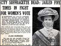 Article announcing Alice&rsquo;s death - 12/03/1946