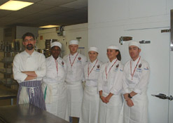Gerard Baker and students from Birmingham College of Food, Tourism and Creative Studies