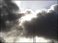 Smoke clouds over Hemel