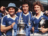 Mick Mills, Brian Talbot and Clive Woods