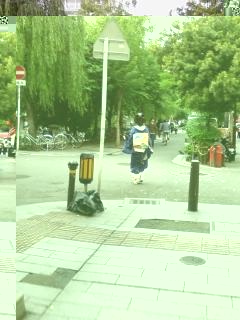 Maiko on her way to work