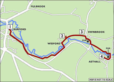Cotswold Churches Tour map