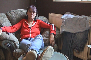 Donna has moved 36 times in 31 years. She's used to sleeping on couches.