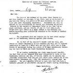 Ministry of Labour and National Service, Employment Exchange, Woodhouse — Letter of Release from Control of Engagement Order