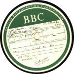 Side 1 - BBC recording of the REME Workshops Band recorded in Germany 1945/6