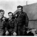 The writer smoking a pipe (to keep his nose warm).