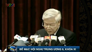 Phiên bế mạc hội nghị 6 trên sóng truyền hình quốc gia