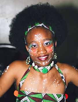 One of the 'Godesses of Zambinka', photo © Helen Burrows