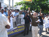  Journalists protest in Colombo