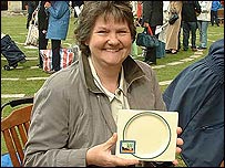 Lady with her family heirloom