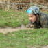 Aled crawling through mud