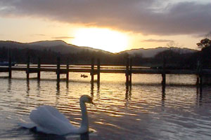 Instead of going for a walk in the evening to keep fit, Nick goes canoeing