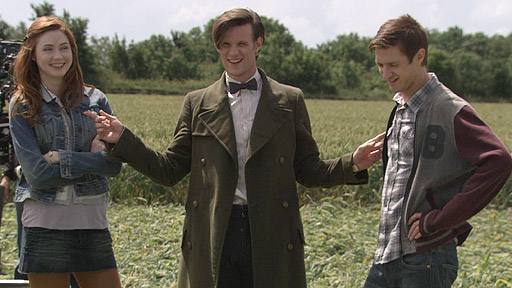 Karen Gillan, Matt Smith and Arthur Darvill