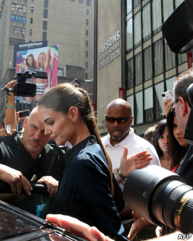 Katie Holmes en Nueva York. July 2, 2012.