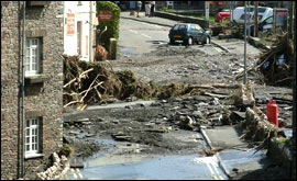 Devastation in the village