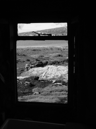 From inside a ruin in Berneray