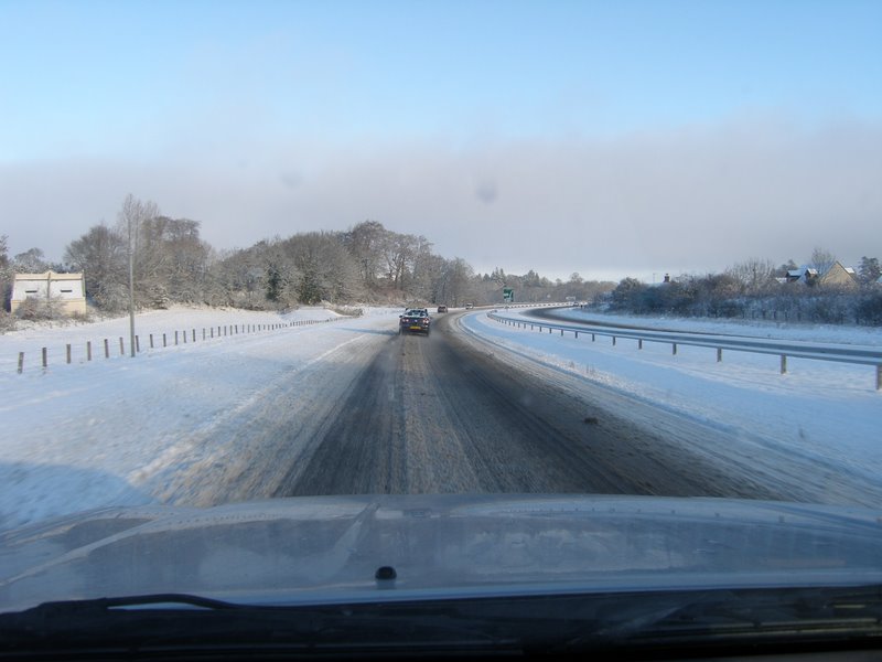 Motorway down to one lane