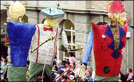 Procession's through Market Jew Street