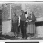 Jack Hooper (centre) with his mother, Edith (right), and Auntie Nellie (left), at the pill box in Pier Street