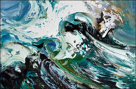 Crest Of A Wave (detail) by Maggi Hambling