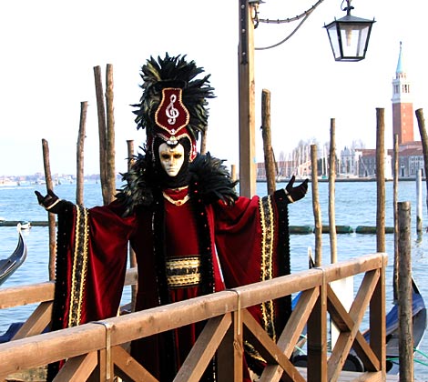 Carnival character in Venice