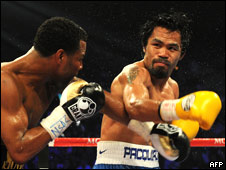 Manny Pacquiao fighting Shane Mosley