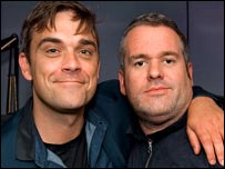 Robbie Williams and Chris Moyles