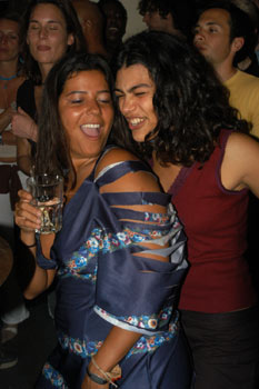 Daniella from Favela Chic and friend. photo © Helen Burrows