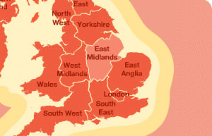 East Midlands region