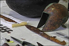 Ancient artefacts discoved in Greece