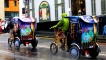 Tuk-tuks in the rain