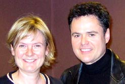 Image: Donny Osmond with Martha in the Woman's Hour studio