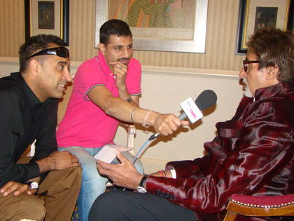 Amitabh Bachchan with Raj & Pablo