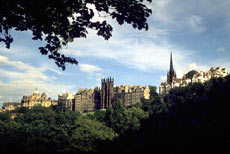 A view from Princes St Gardens, Edinburgh