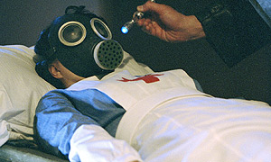 A victim of the mysterious plague