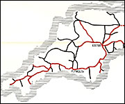 The Beeching map