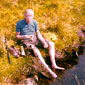Down by the river…Peter's dad in Culdaff