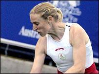 Lucilla Wright playing for England