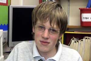 Kieran says his eye condition won't stop him from doing well...