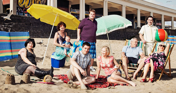 Gavin and Stacey at the beach