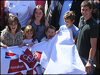 Olympic flag handover at Christchurch