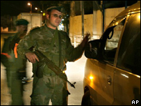 Bir İsrail kontrol noktası