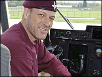Sean Bean on location at Lyneham