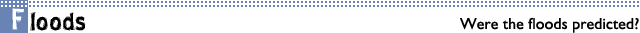 Floods prediction