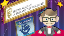 Me and My Movie character with BAFTA sign